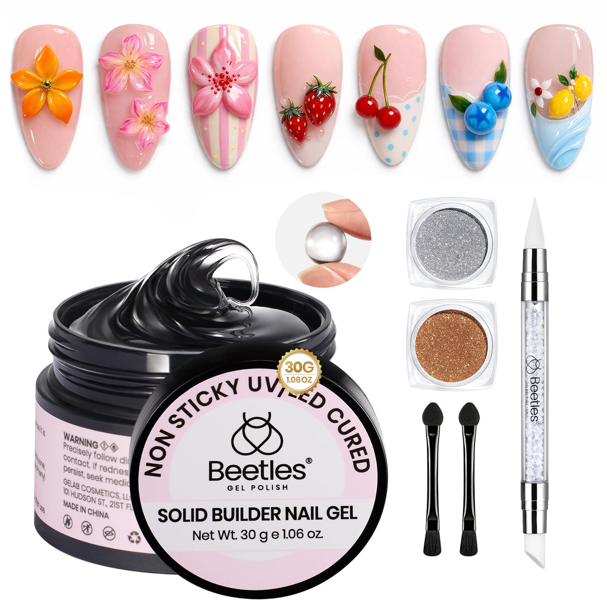 Beetles front packaging showing kit contents and branding benefits for beginners