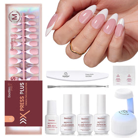 beetles gel polish front packaging showing full kit and benefits