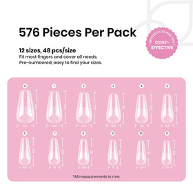 beetles full set laid out 576 pieces bulk supply for multiple manicures