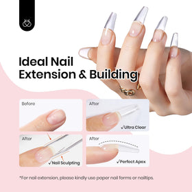 beetles gel on nail form during sculpting action showing application benefit: creates instant apex