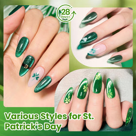 Beetles Gel Polish cat eye close-up on nail showing reflective stripe and professional depth