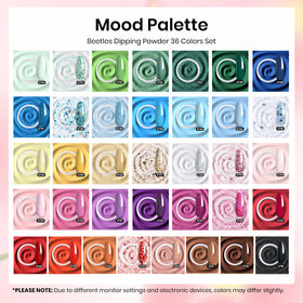 Beetles Gel Polish color array flatlay highlighting shade variety for creative looks