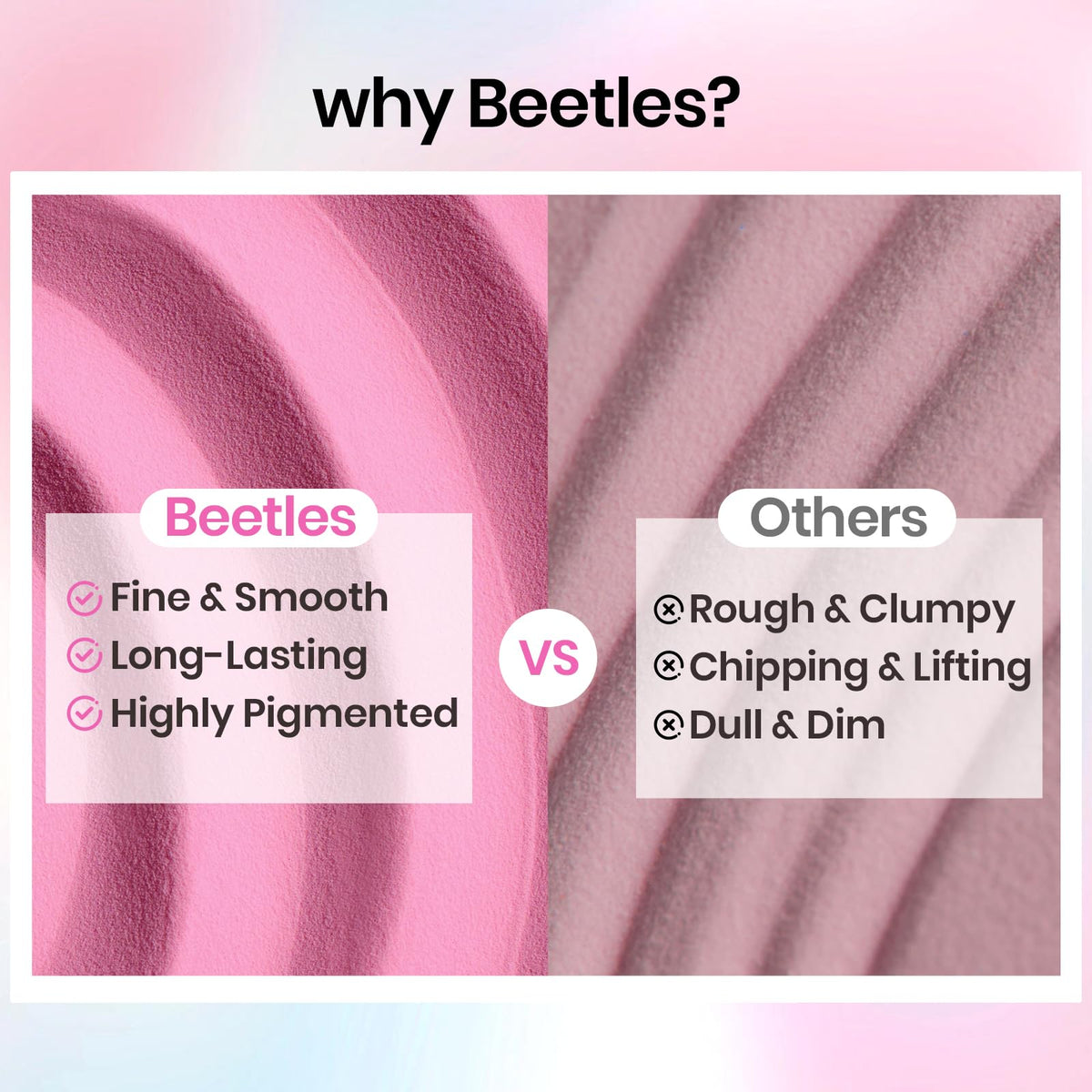 Beetles Gel Polish French tip demo showcasing precise nude-to-white design benefit