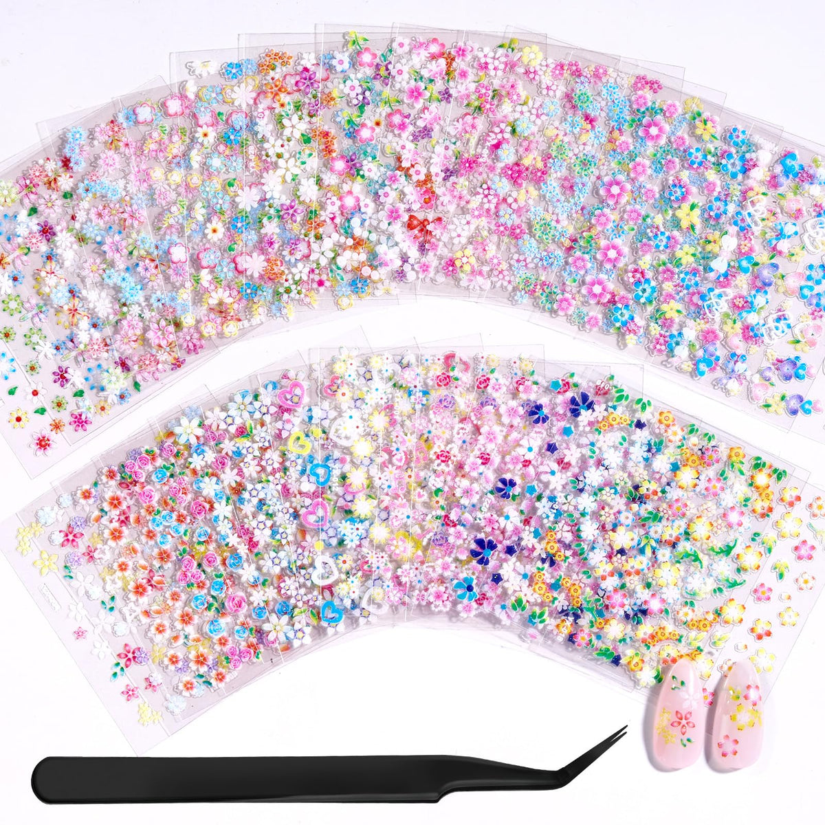 Beetles Gel Polish front pack showing 30 sticker sheets and colorful designs