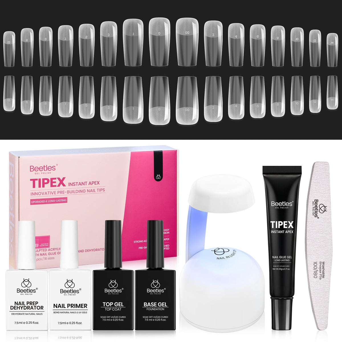 Beetles Gel Polish front packaging showing full kit for easy salon results