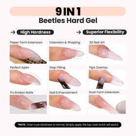 Beetles Gel Polish applied on tip while sculpting for strong extension benefit