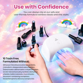 Beetles Gel Polish set styled on vanity for seasonal manicure inspiration and gifting