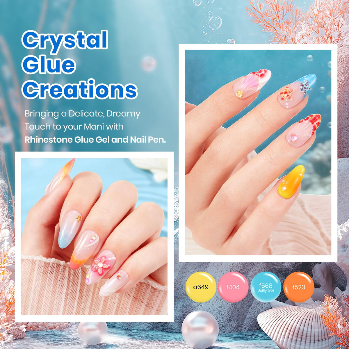 Beetles Gel Polish finished manicure lifestyle photo showcasing summer looks
