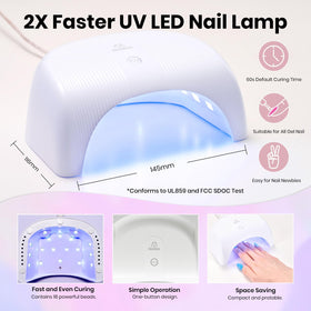 beetles Gel Polish painted nail closeup showing long-lasting high gloss