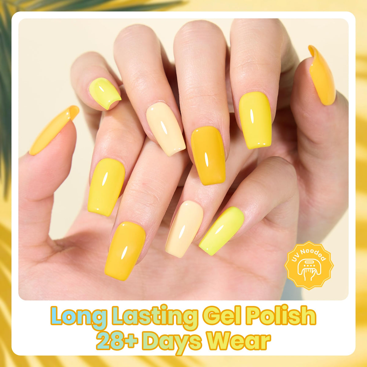 beetles gel polish on model nails demonstrating vibrant summer look