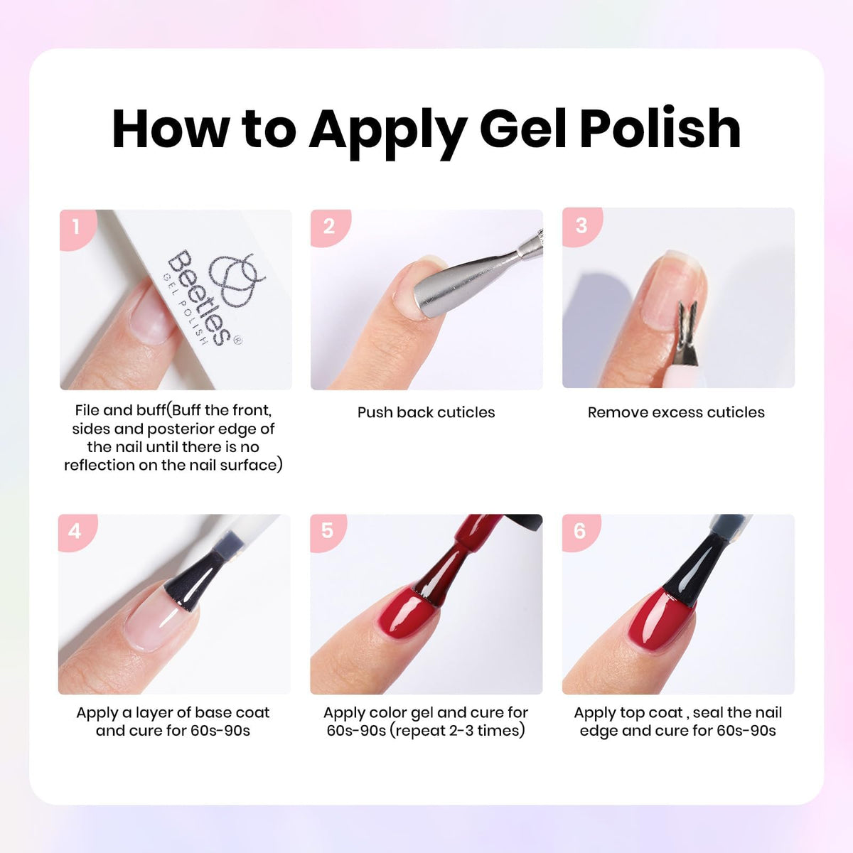 beetles Gel Polish bottle size comparison showing compact 5ml bottles
