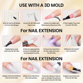 Beetles Gel Polish sculpting pen in use smoothing raised gel for cleaner details