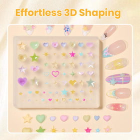 Beetles Gel Polish silicone 3D mold detail showing repeatable charm shaping benefit
