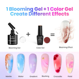 Beetles Gel Polish tools and bottles detail showing included base top coats for durable finish
