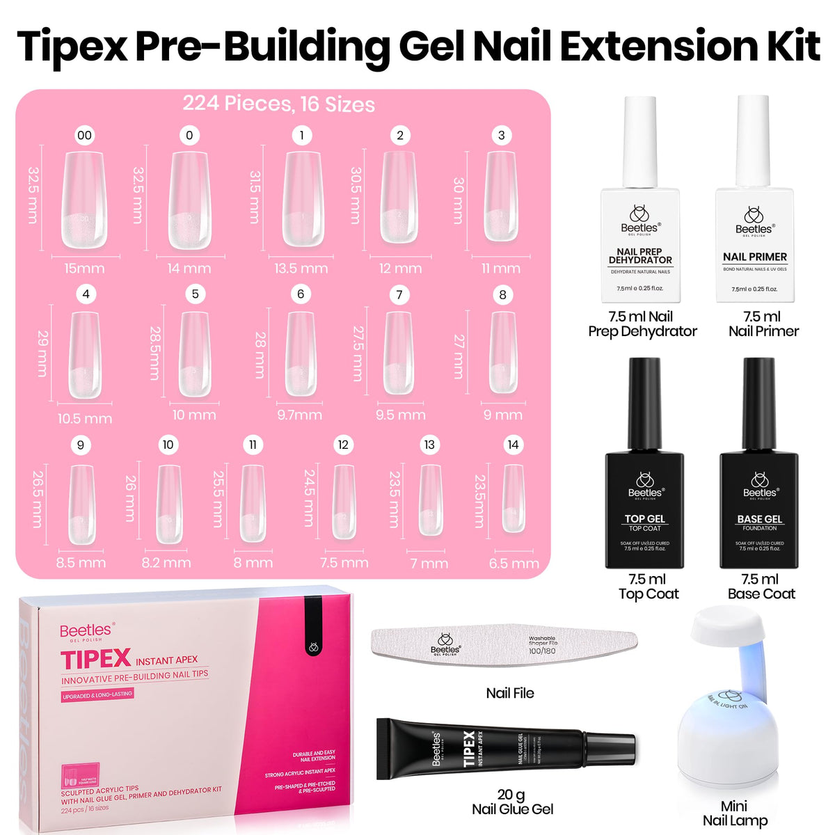 Beetles Gel Polish included tools and instruction sheet for confident application