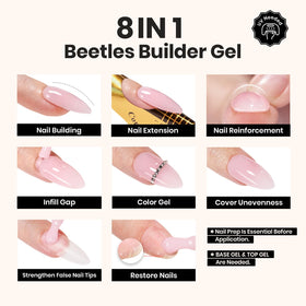 beetles gel texture brush stroke showing smooth self-leveling action