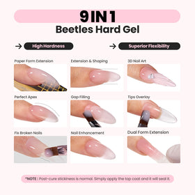 Beetles gel texture close-up highlighting self-leveling smooth consistency benefit
