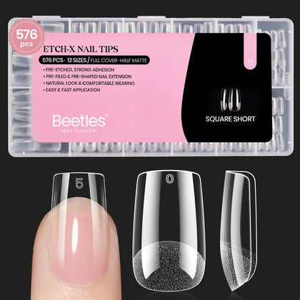 beetles gel polish front packaging showing 576-piece kit and contents benefit quick start