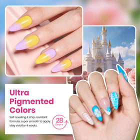Beetles Gel Polish palette lineup of 25 pastel bright shades for creative variety