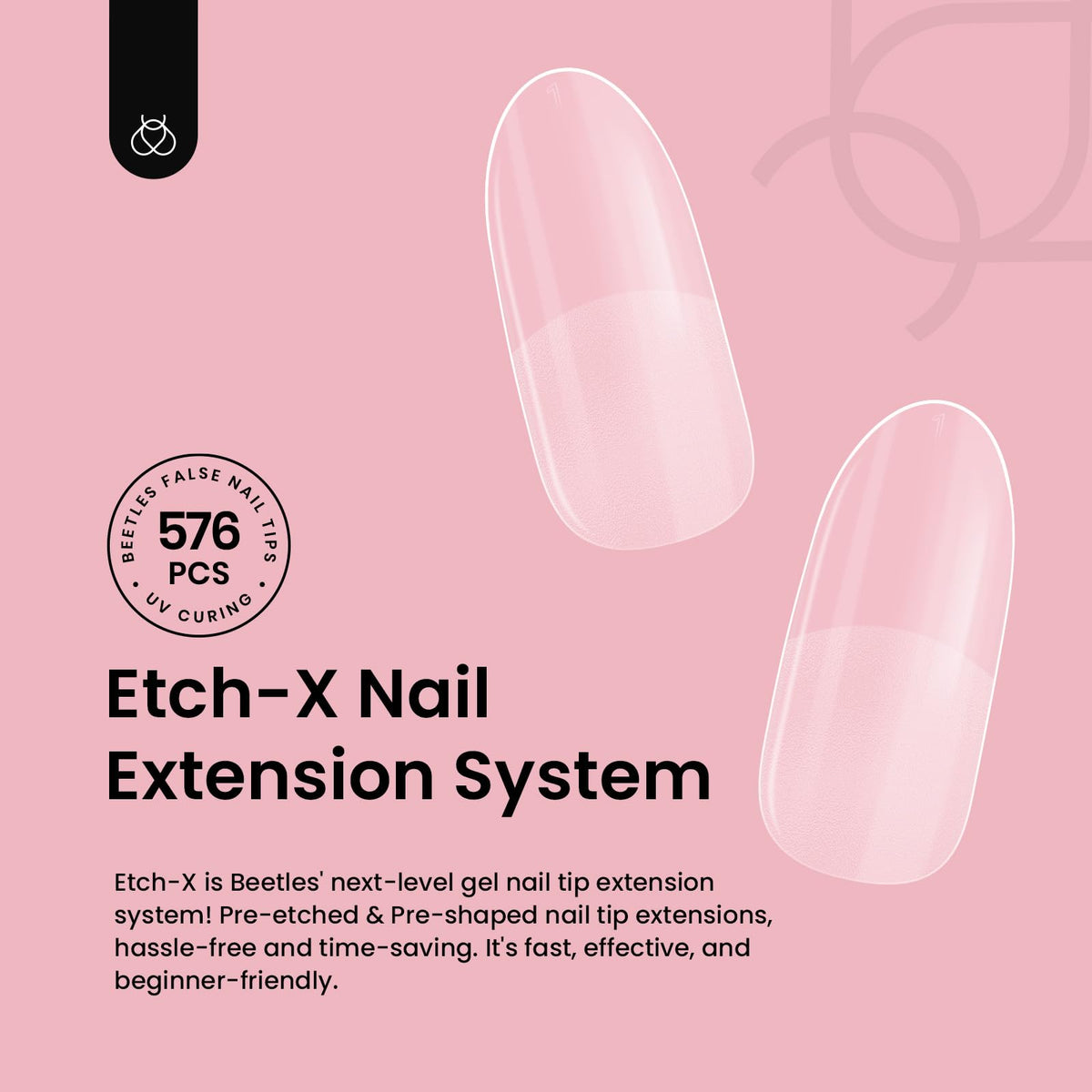 Beetles Gel Polish size chart with marked tip numbers for faster selection