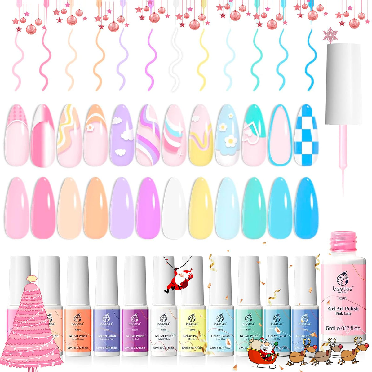Beetles gift box styled for her as a ready present for nail art enthusiasts
