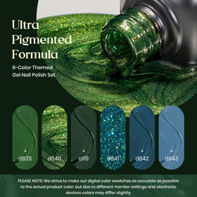 beetles glitter polish close-up texture, shows sparkle for accent nails