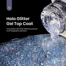 beetles cured nail swatch displaying rainbow shimmer and long-lasting shine