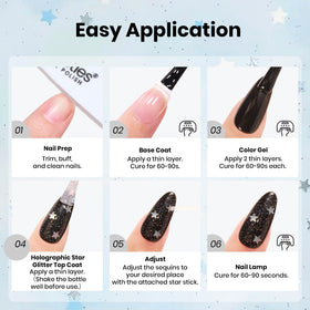 manicure at party wearing Beetles topcoat showing festive sparkle and salon look