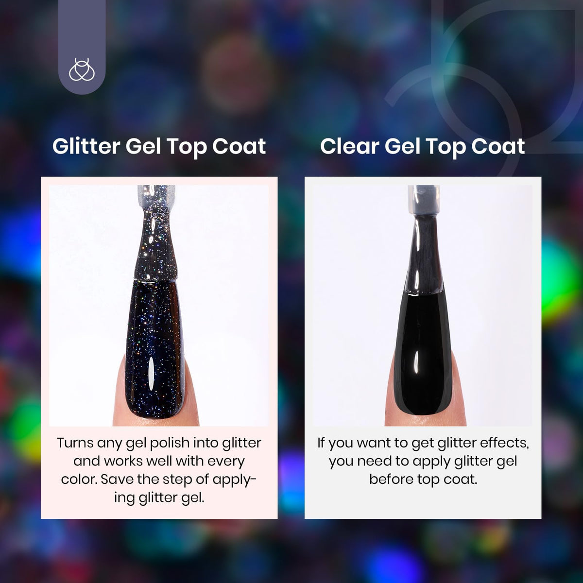 beetles shown on acrylic tips to illustrate size scale and durable gloss