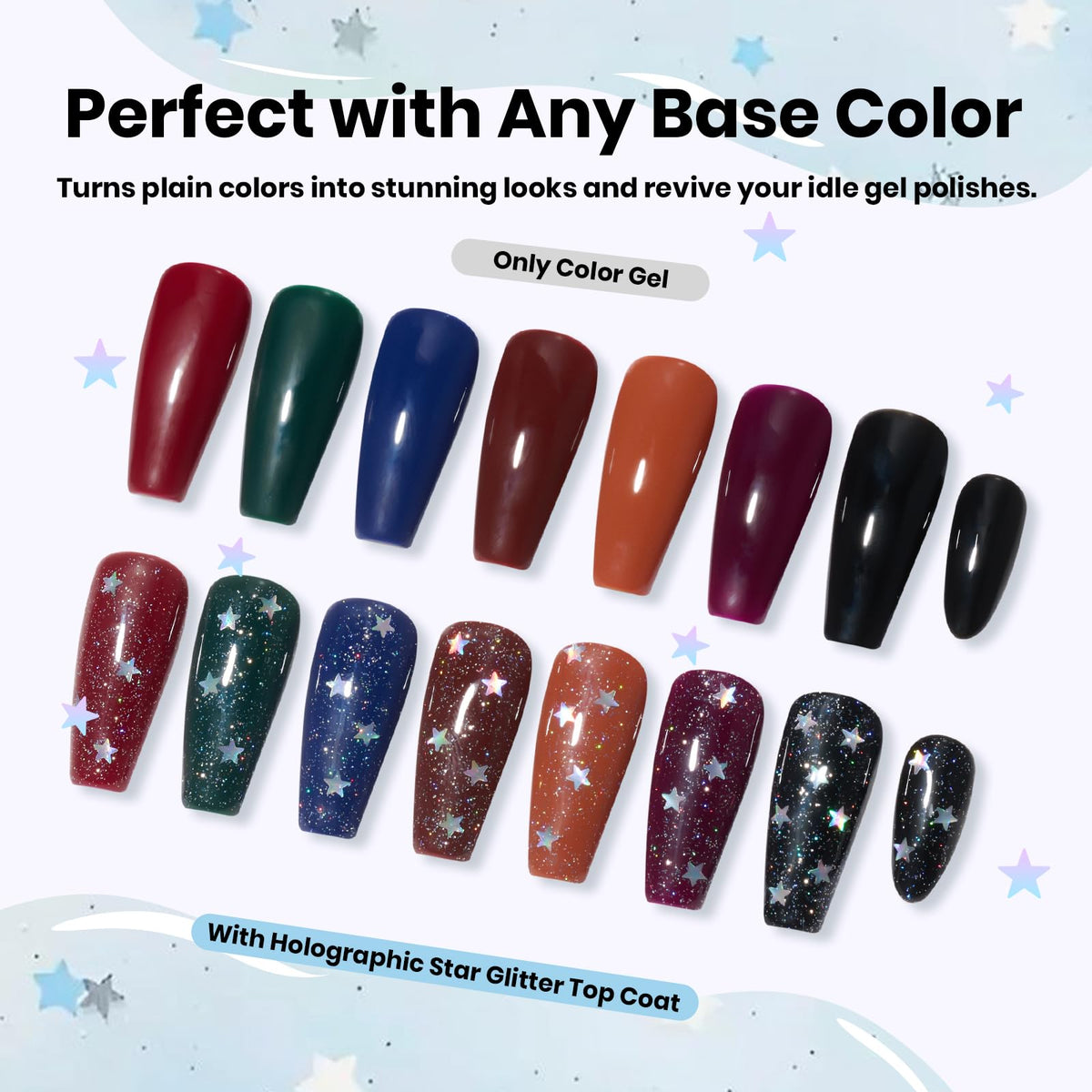 15ml Beetles topcoat next to ruler illustrating size and travel‑friendly volume