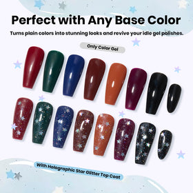 15ml Beetles topcoat next to ruler illustrating size and travel‑friendly volume