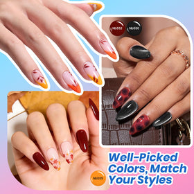 beetles glossy matte cat eye tops grouped to show finish options for versatile styles