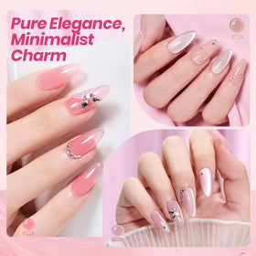 Beetles glossy top coat on nail tip delivering high-shine protective finish