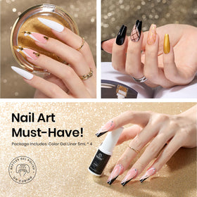 beetles gold and silver swatches highlighting reflective metallic payoff