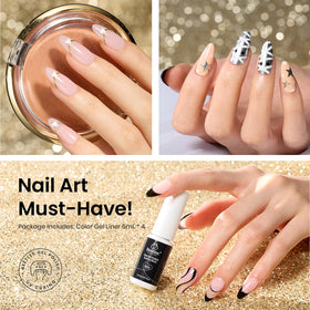beetles gold and silver swatches demonstrating mirror chrome shine