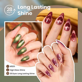 beetles bottle label and brush demonstrating smooth gel application benefit
