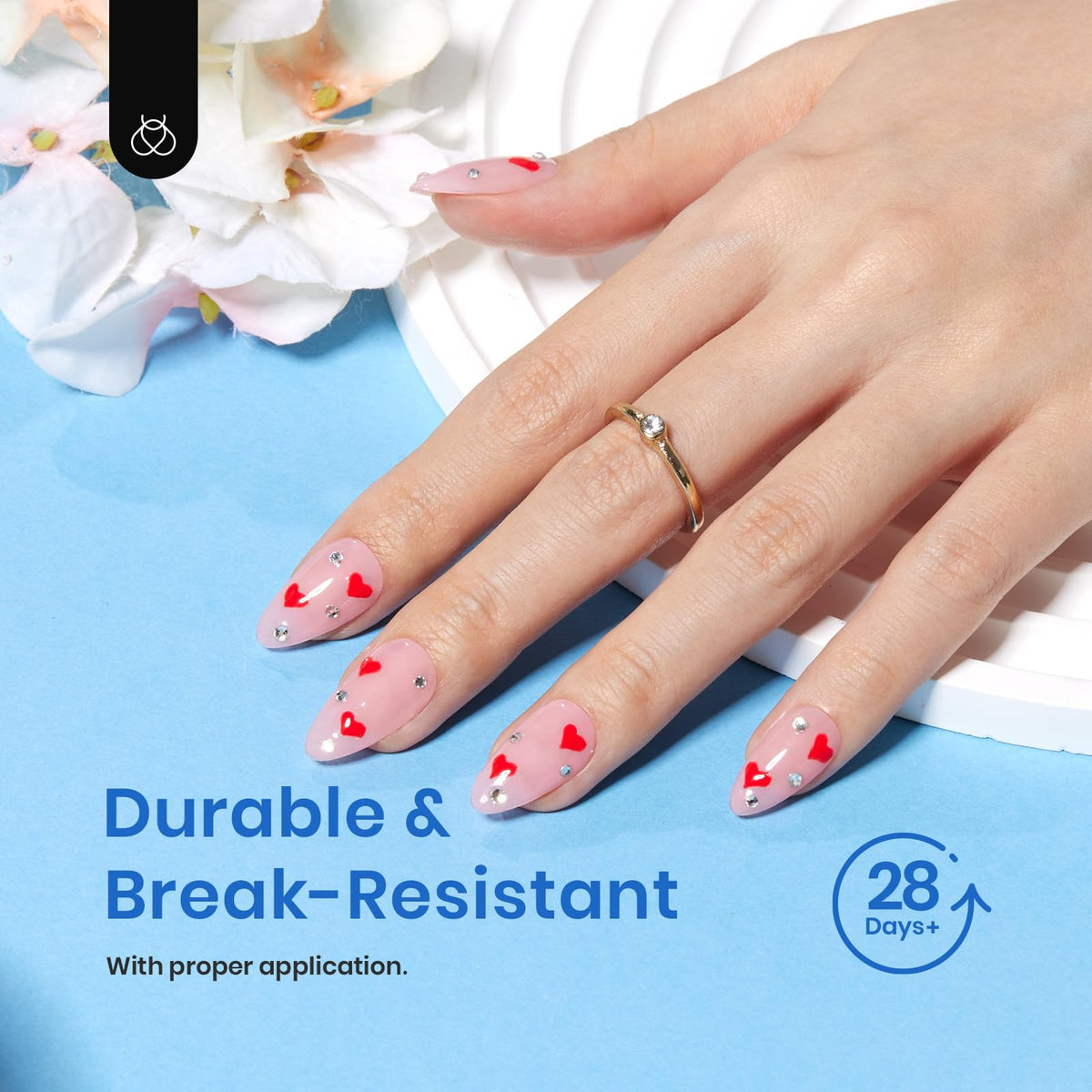 Beetles half-matte texture on tip surface for modern low-shine finish