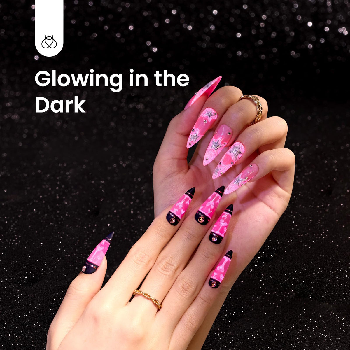 beetles brand brush stroke of hot pink gel showing smooth application and opaque coverage benefit