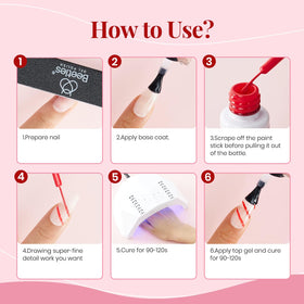 beetles application on client's nails demonstrating salon precision