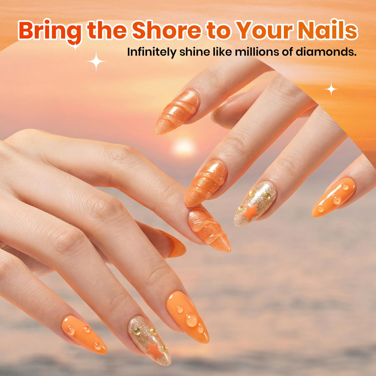 beetles gel curing on nails under LED lamp for long-lasting shine
