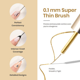 beetles gel liner applied by technician illustrating salon-quality results