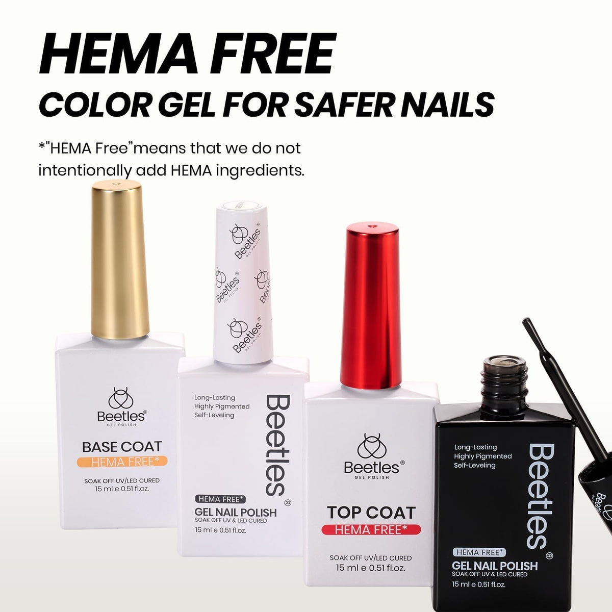 Beetles Gel Polish bottles beside a coin showing 10ml size and portability