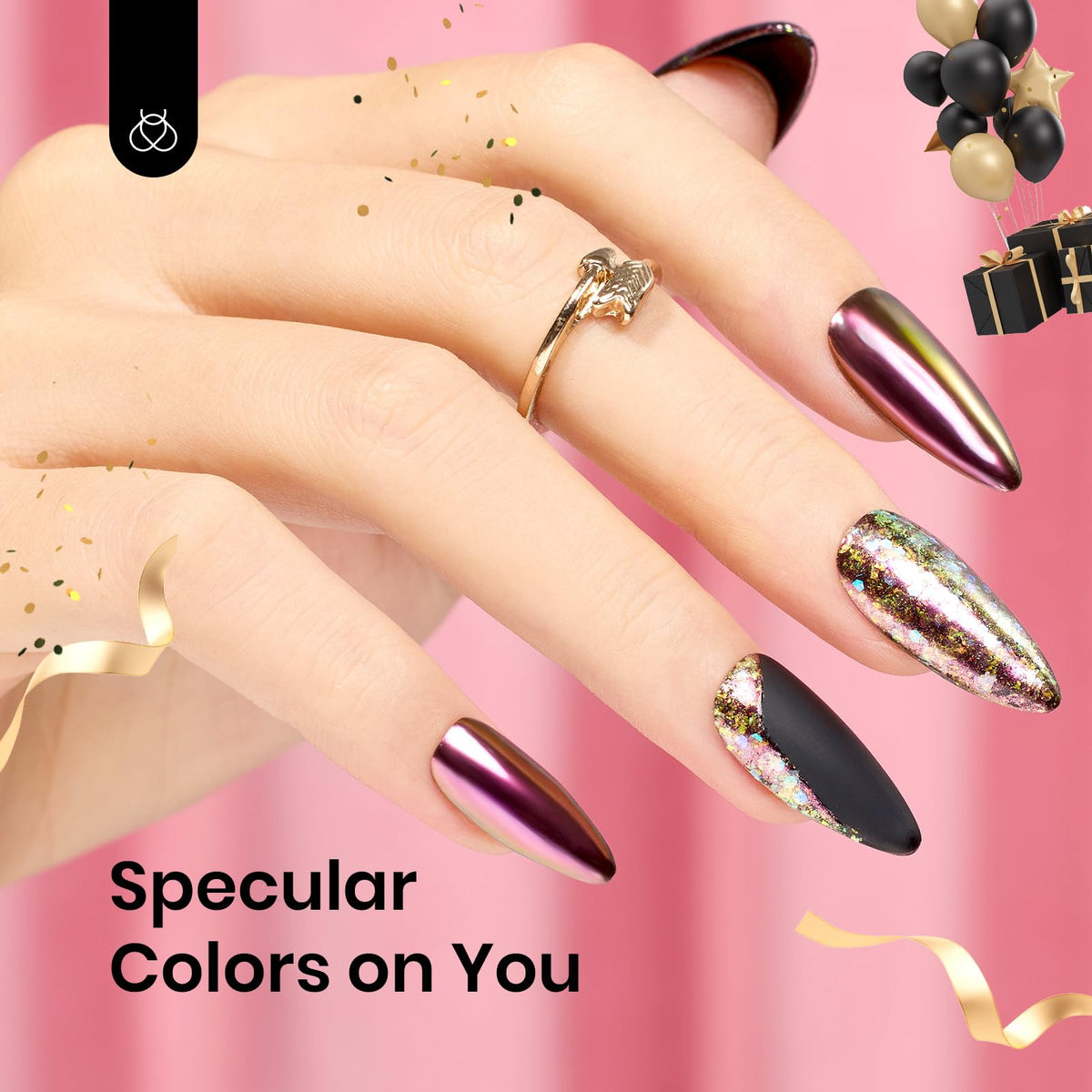 beetles iridescent pearlescent nails with layered colors benefit color-shifting effects
