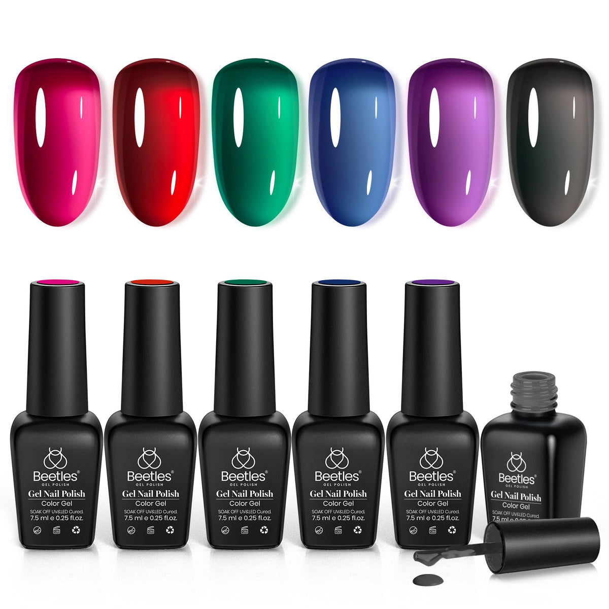 beetles lifestyle flatlay in gift box suggesting presentable DIY manicure set