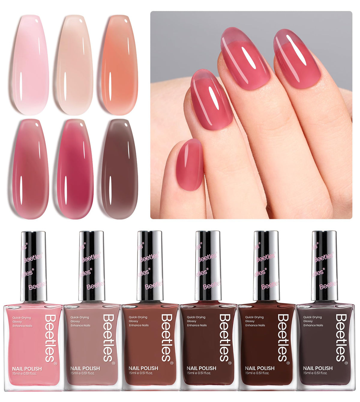 beetles Gel Polish displayed on a vanity table suggesting everyday lifestyle versatility