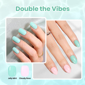 beetles hand model wearing polish outdoors showing summer-ready manicure benefit