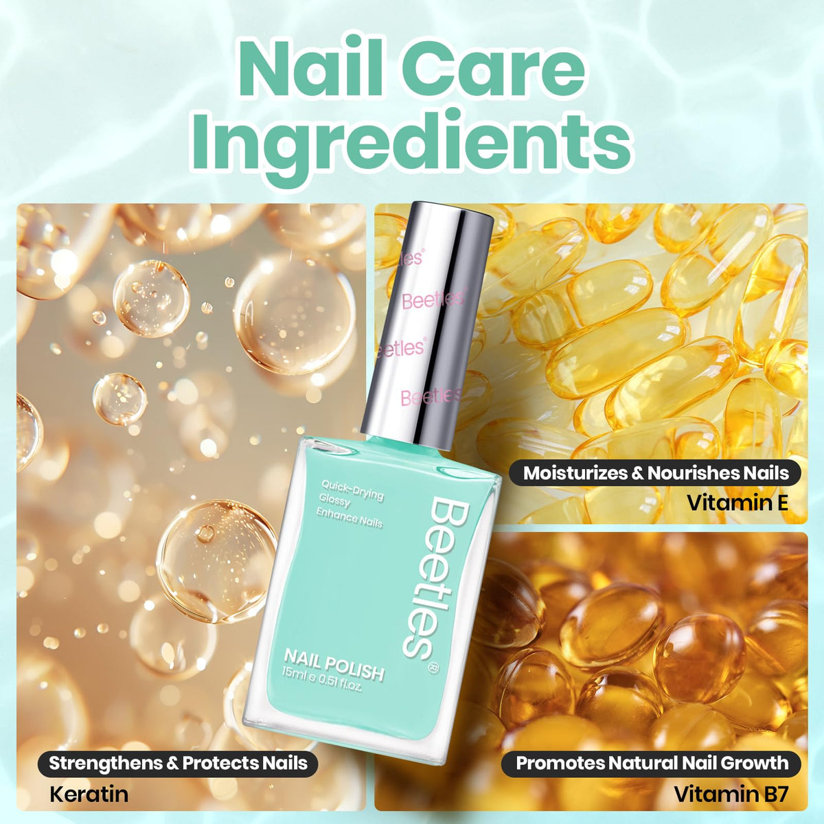 beetles layered nail art using jelly mint showing versatile manicure styling benefit