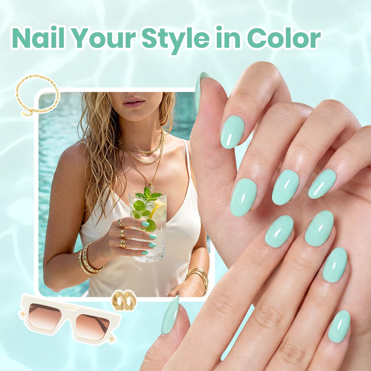 beetles swatch wheel showing mint seafoam shade for color selection benefit