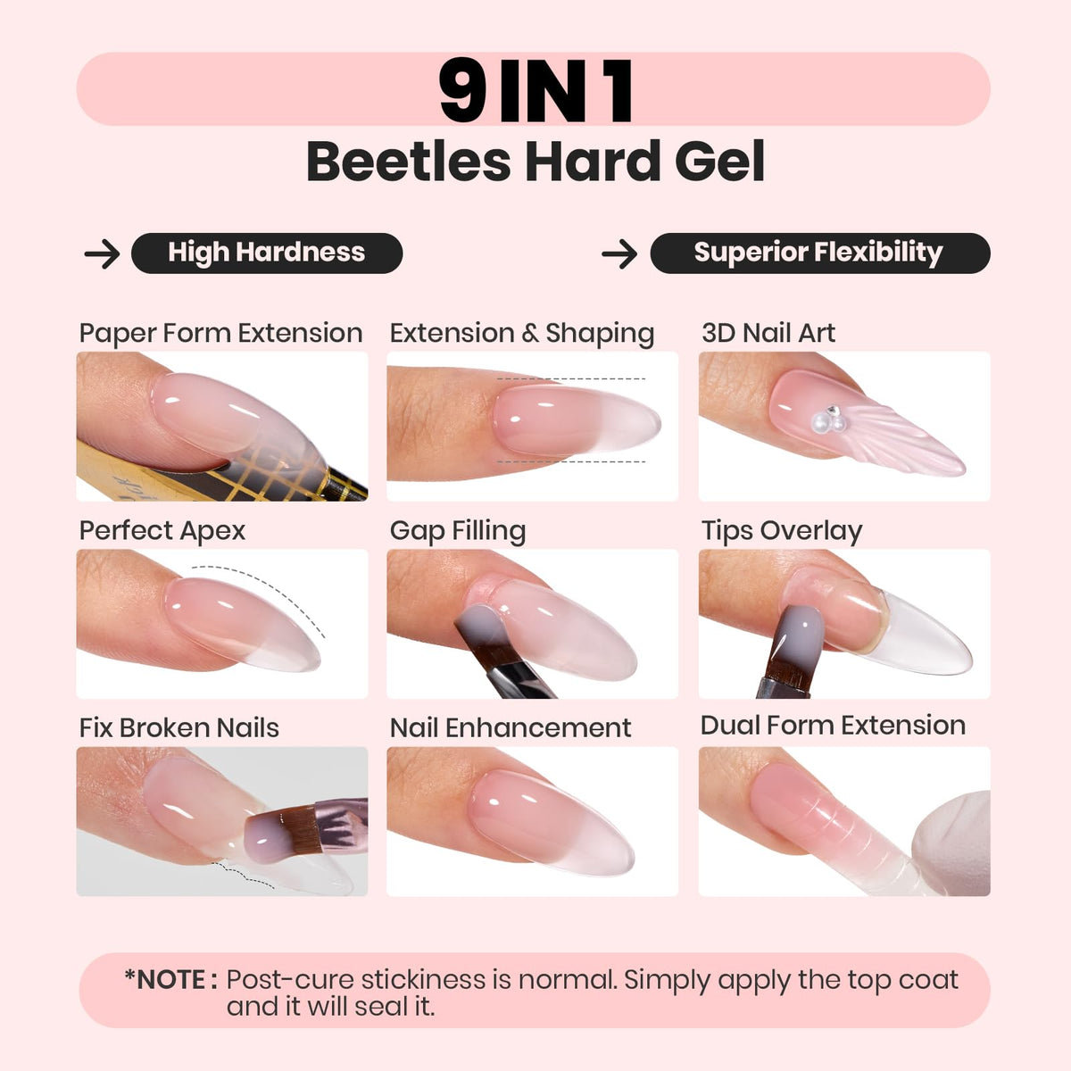 beetles jelly nude gel detail close-up showing buildable color and natural finish benefits