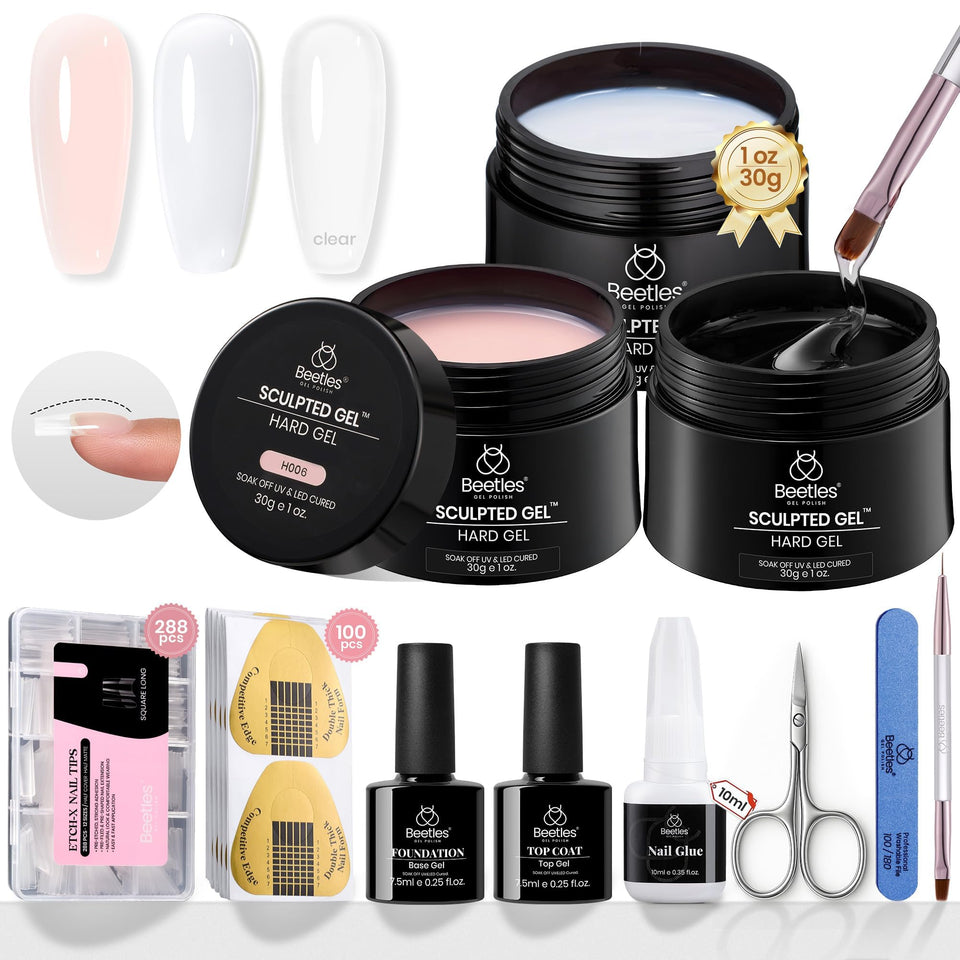 beetles kit front packaging showing complete builder gel set for salons